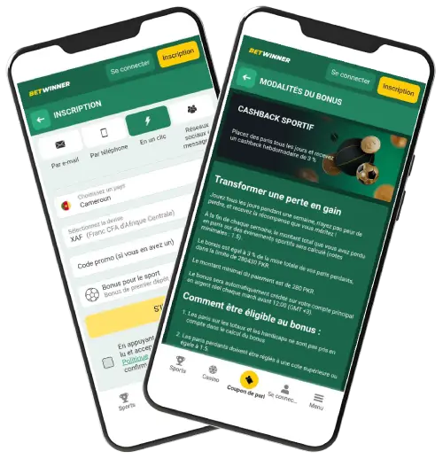 Le bonus de bienvenue qu'on peut obtenir Betwinner